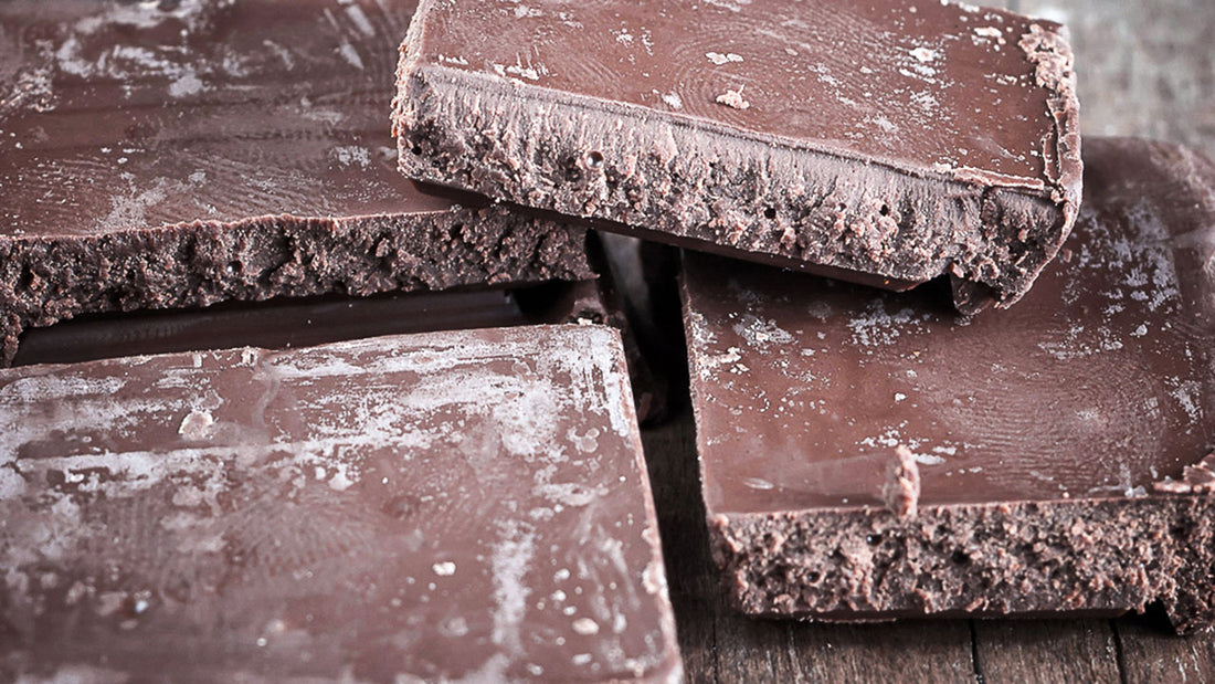 Why does chocolate look white after it's melted and cooled?